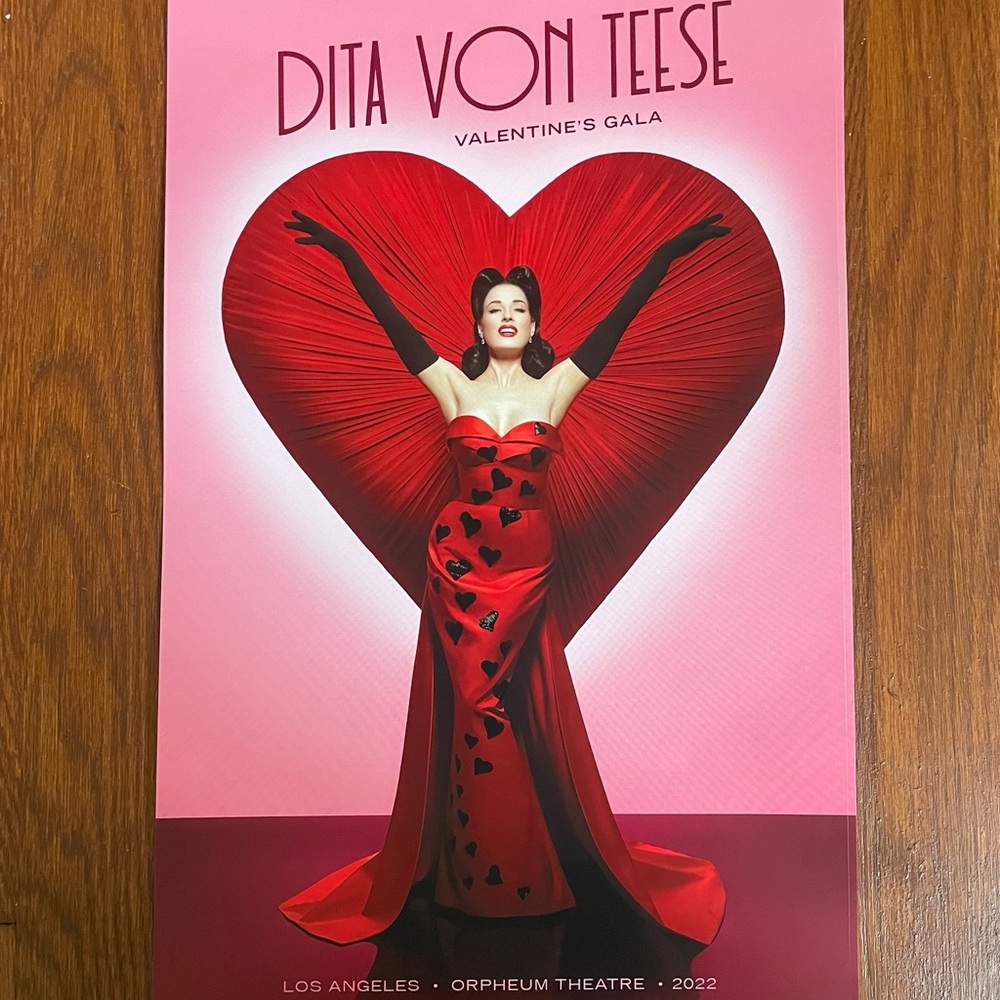 Dita von tease valentines gala poster